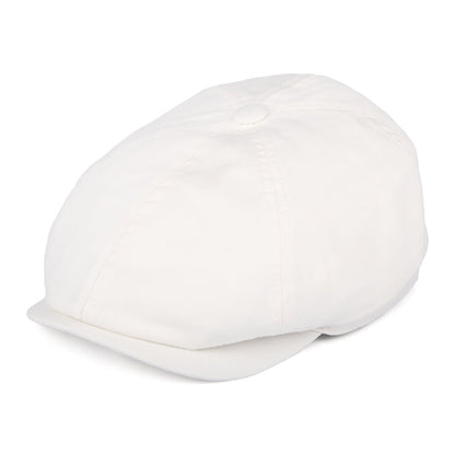 Casquette Gavroche en Coton Sergé blanc STETSON