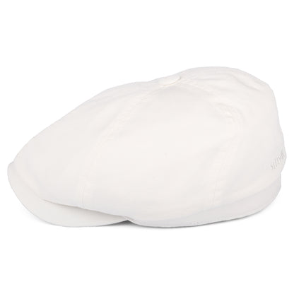 Casquette Gavroche en Coton Sergé blanc STETSON