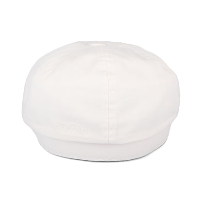 Casquette Gavroche en Coton Sergé blanc STETSON