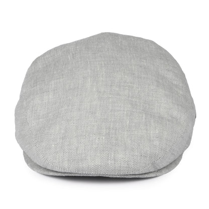 Casquette Plate en Lin à Micro Chevrons bleu glacé CITY SPORT
