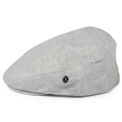Casquette Plate en Lin à Micro Chevrons bleu glacé CITY SPORT