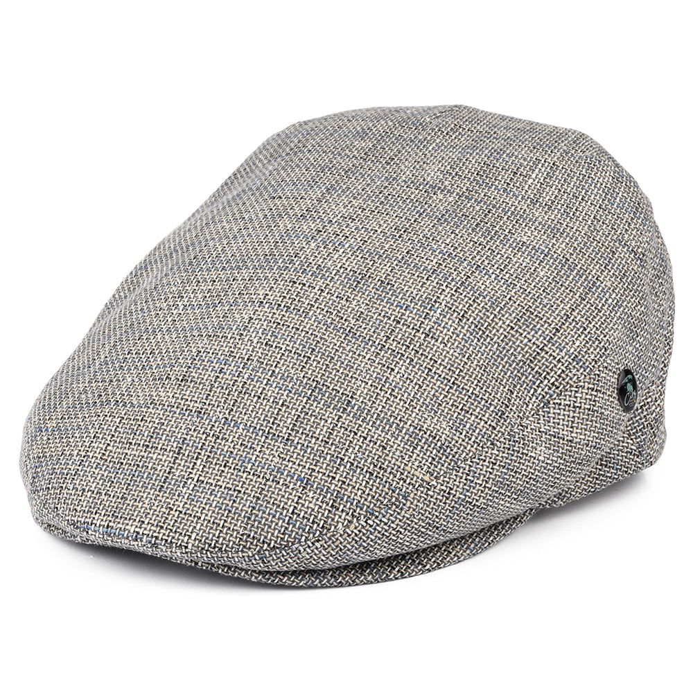 Casquette Plate en Lin et Coton gris-bleu CITY SPORT