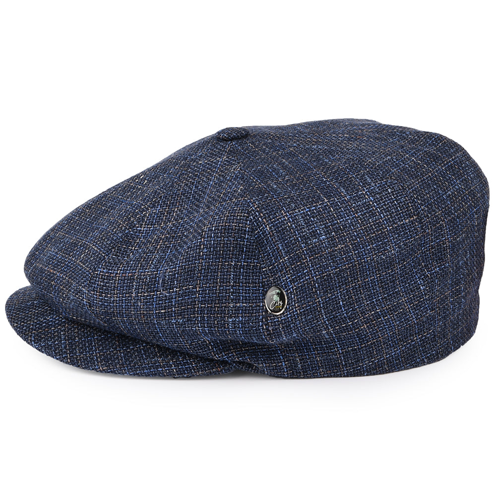 Casquette Gavroche en Lin et Coton bleu marine CITY SPORT