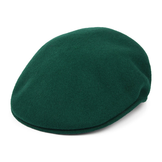 Casquette Plate en Laine 504 vert sapin KANGOL