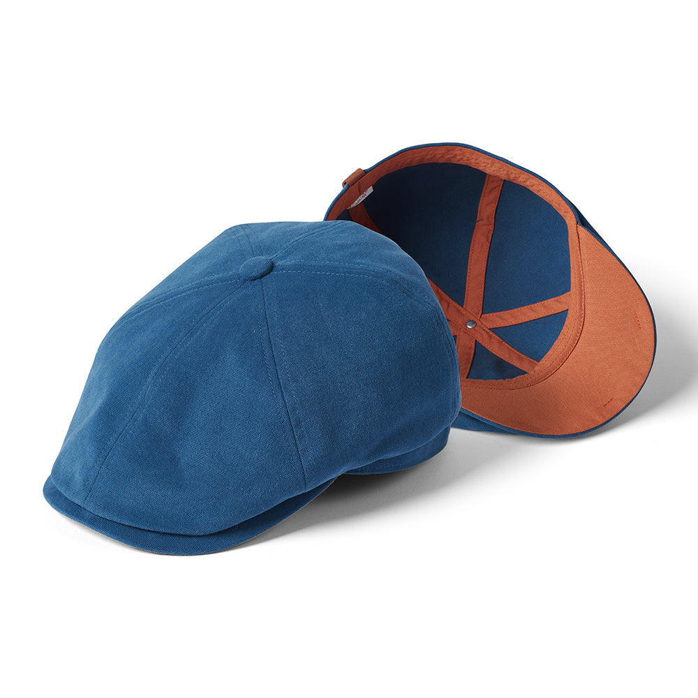 Casquette Gavroche en Toile de Coton Hudson bleu sarcelle-argile FAILSWORTH