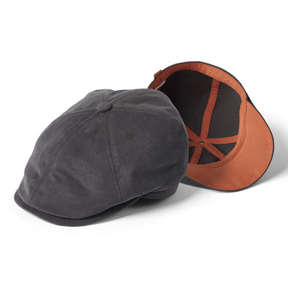Casquette Gavroche en Toile de Coton Hudson gris anthracite-argile FAILSWORTH