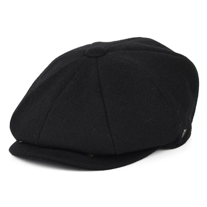 Casquette Gavroche en Laine Melton noir JAXON & JAMES