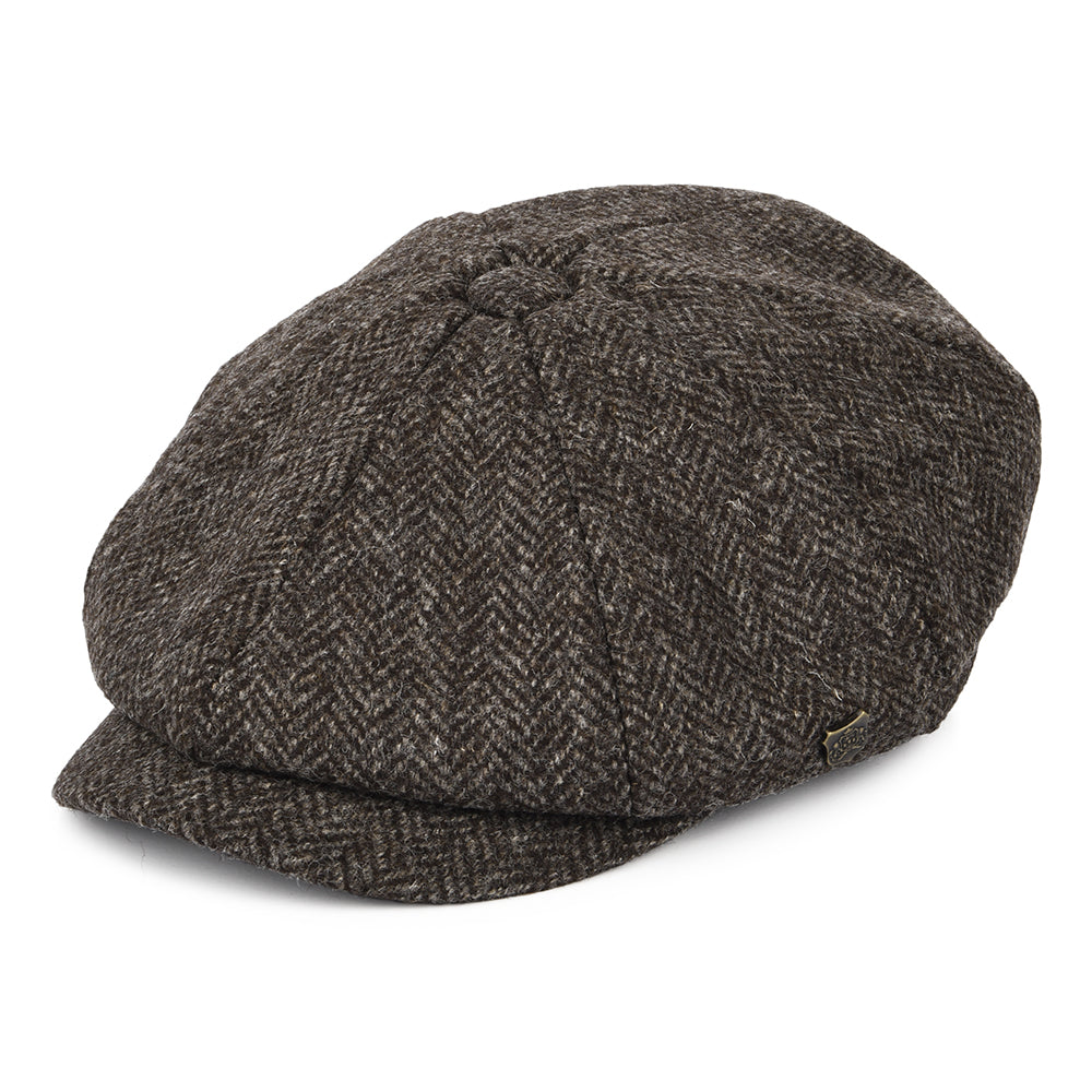Casquette Gavroche en Laine Britannique Rothbury marron foncé FAILSWORTH