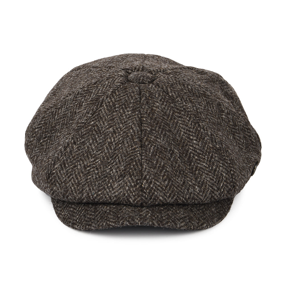 Casquette Gavroche en Laine Britannique Rothbury marron foncé FAILSWORTH