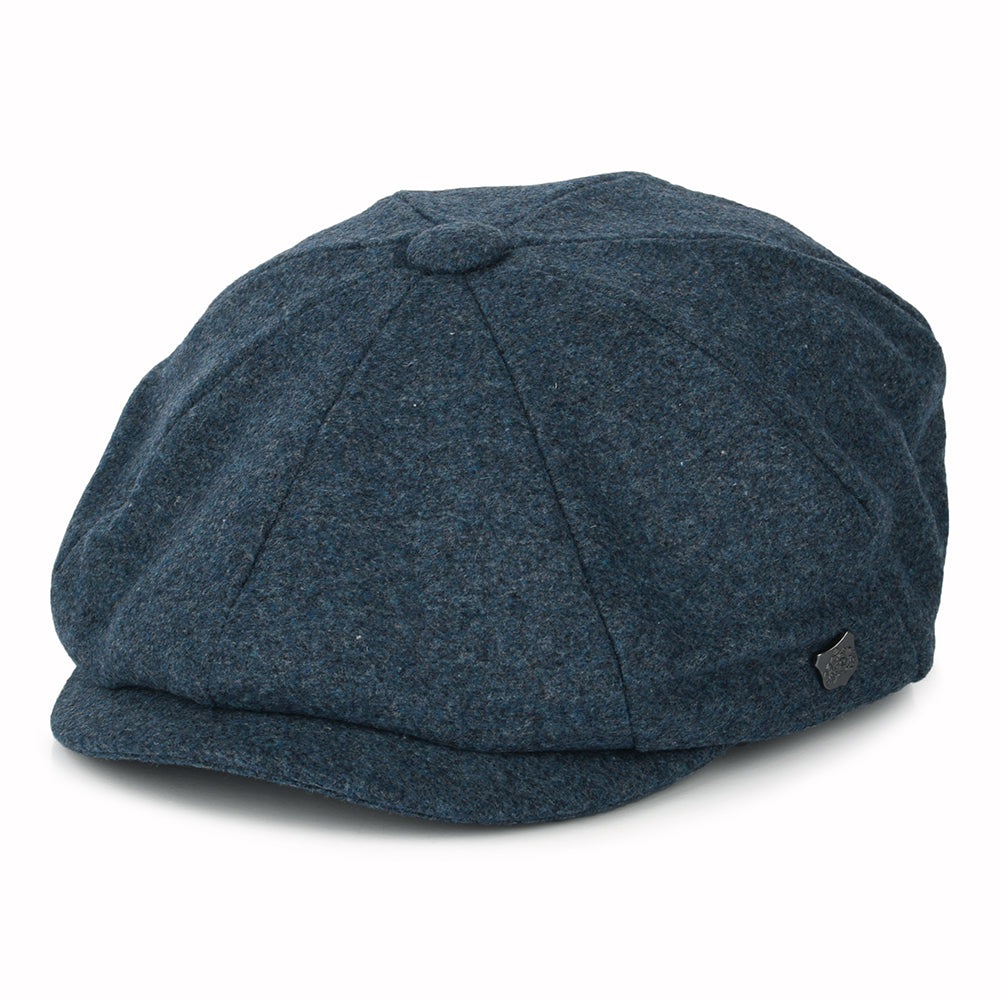 Casquette Gavroche en Melton Alfie bleu FAILSWORTH
