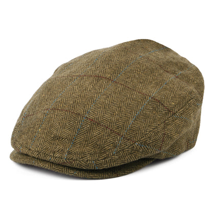 Casquette Plate Légère à Carreaux et Chevrons Hooligan marron-marron clair BRIXTON
