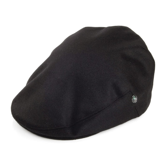 Casquette Plate en Laine Loden noir CITY SPORT