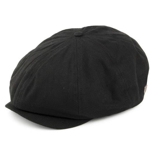 Casquette Gavroche en Coton à Chevrons Brood noir BRIXTON