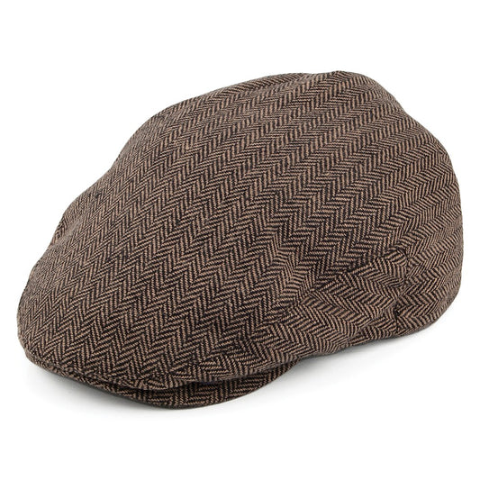 Casquette Plate à Chevrons Hooligan Classic marron-khaki BRIXTON