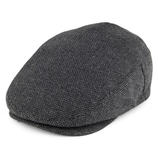 Casquette Plate Hooligan à chevrons gris-noir BRIXTON