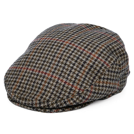 Casquette Plate en Tweed Lord noir BAILEY