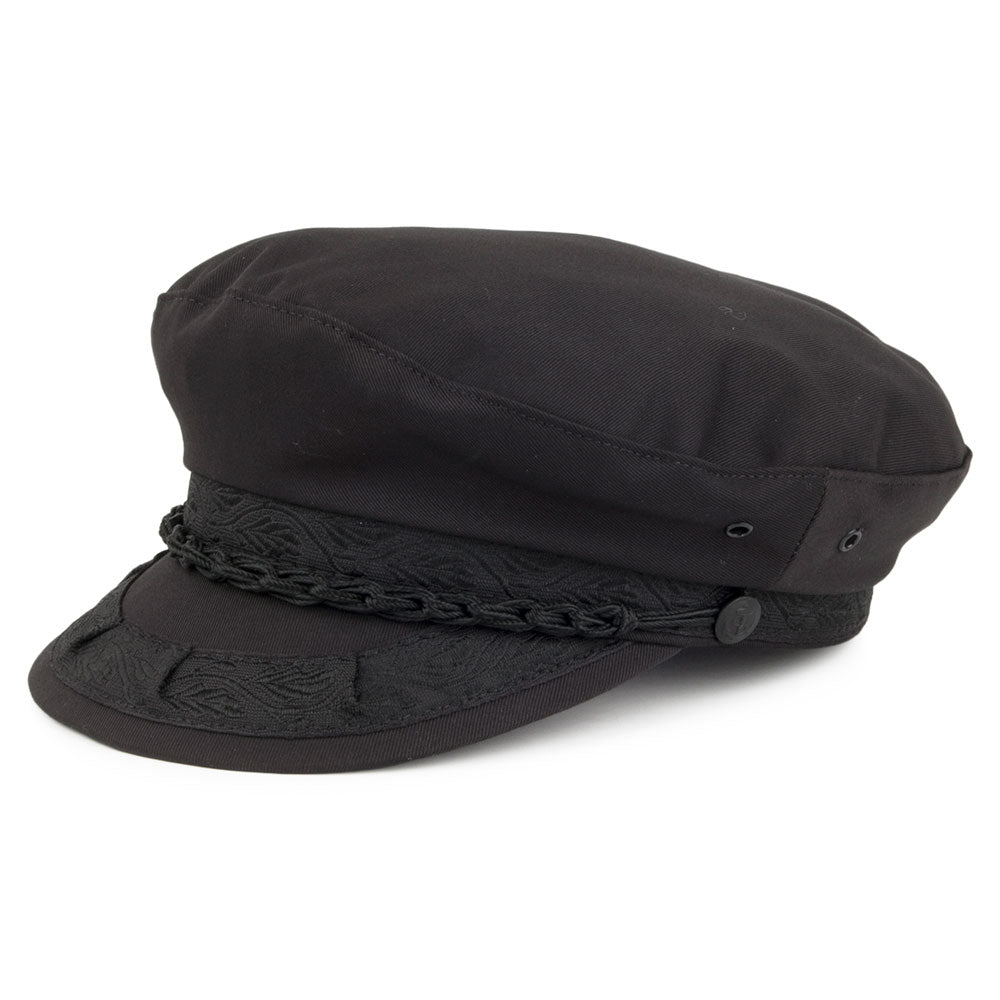 Casquette de Marin Grec en Coton Classic noir JAXON & JAMES