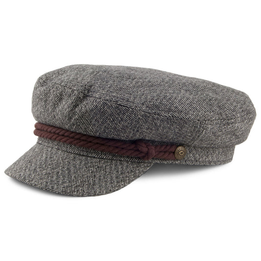Casquette de Marin Fiddler à Chevrons gris-crème BRIXTON