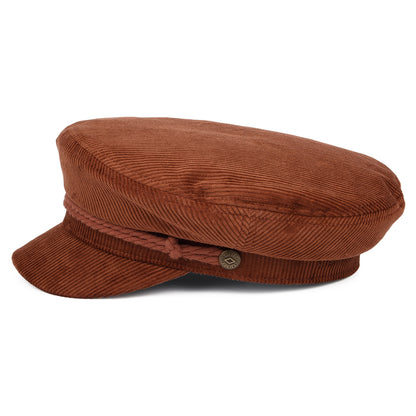 Casquette de Marin en Velours Côtelé ocre BRIXTON