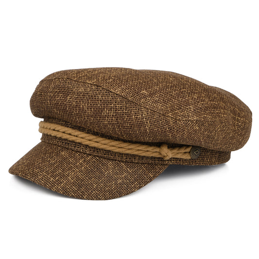 Casquette de Marin en Paille marron clair BRIXTON