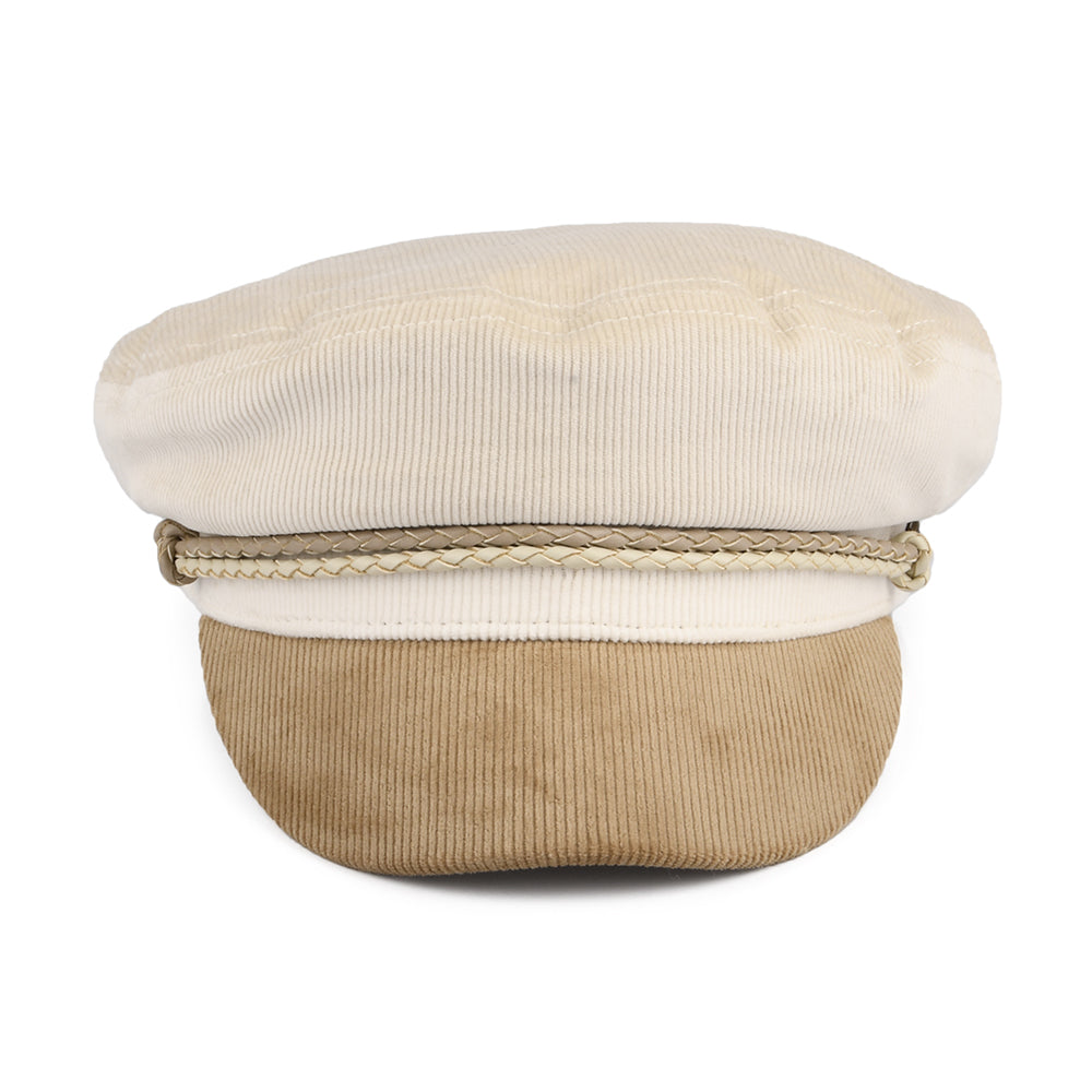 Casquette de Marin en Coton Velours Côtelé Ashland beige-marron clair BRIXTON