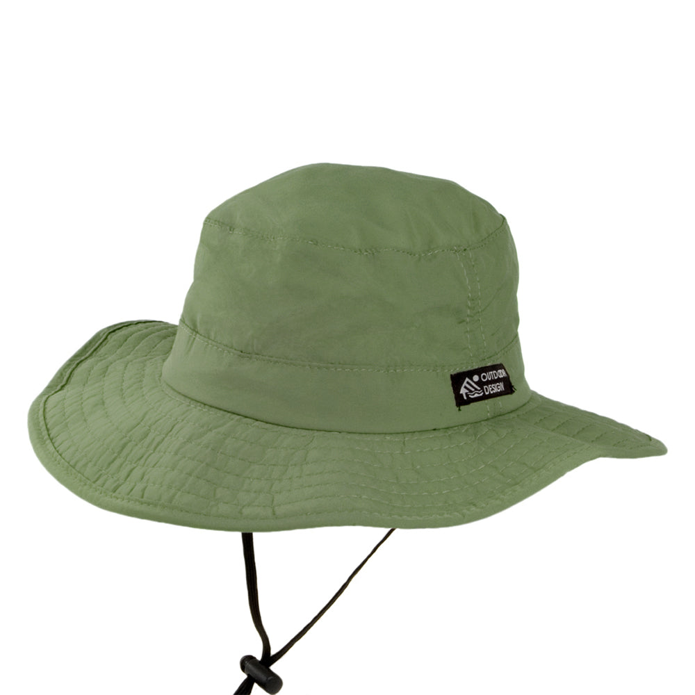 Chapeau Bob Boonie Pliable à Bord Large Evergreen fossil DORFMAN PACIFIC