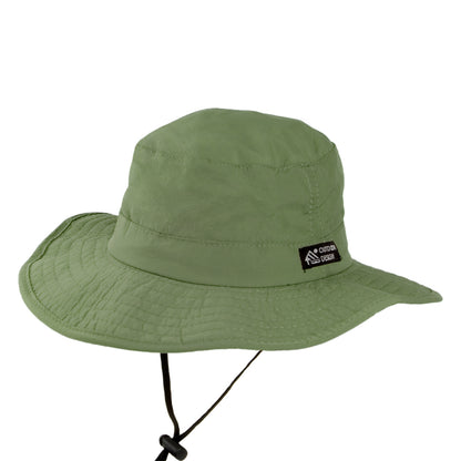 Chapeau Bob Boonie Pliable à Bord Large Evergreen fossil DORFMAN PACIFIC