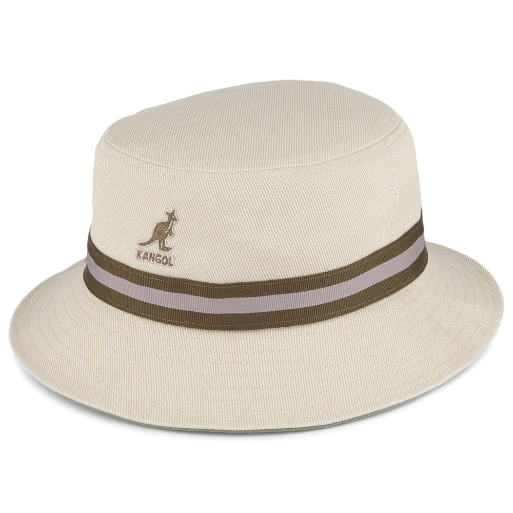Chapeau Bob Stripe Lahinch beige KANGOL