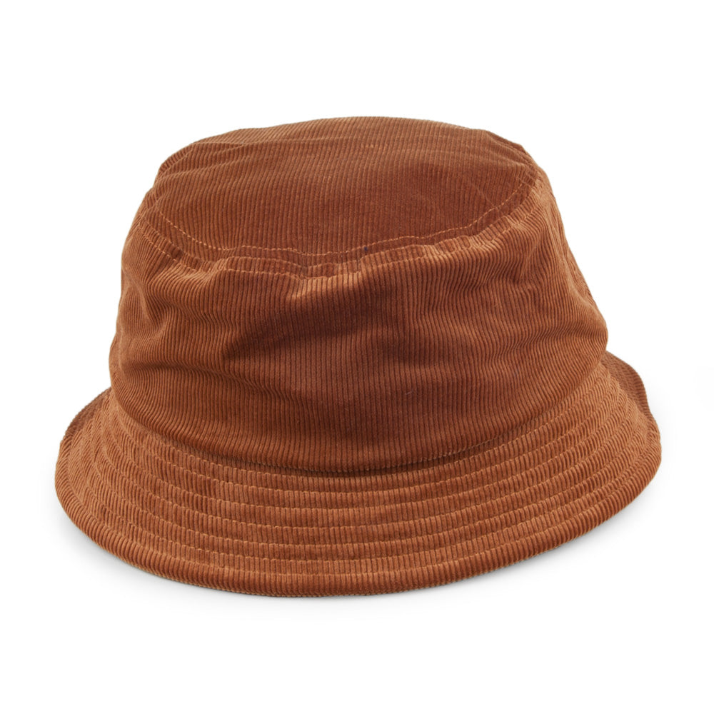Chapeau Bob en Velours Côtelé marron clair KANGOL