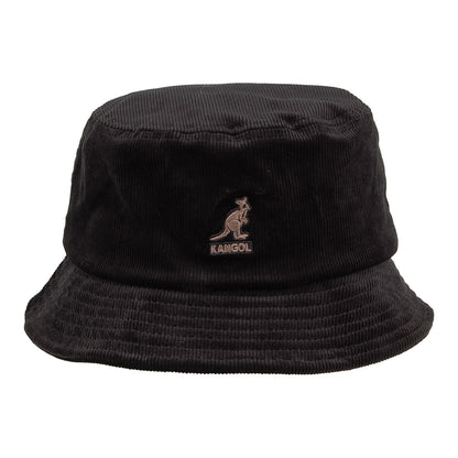 Chapeau Bob en Velours Côtelé noir KANGOL