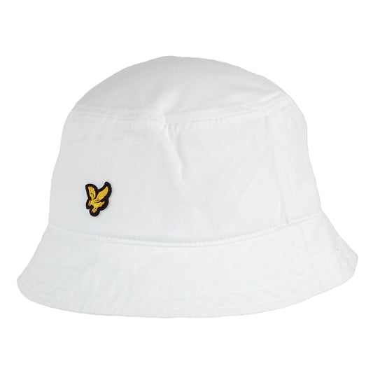 Chapeau Bob en Coton Sergé blanc LYLE & SCOTT