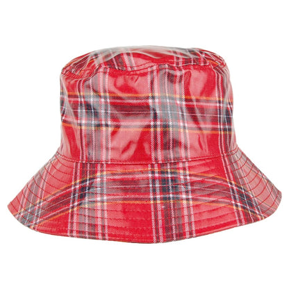 Chapeau de Pluie Tartan Bastia rouge-noir SCALA