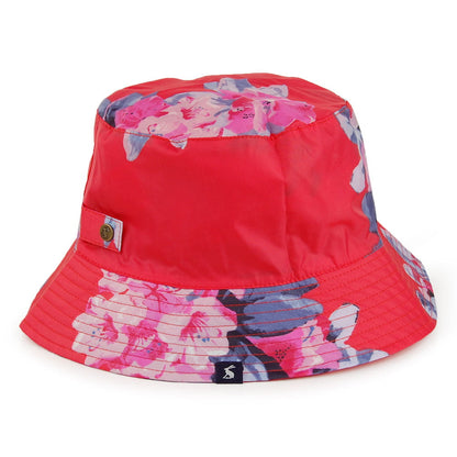 Chapeau Bob Rainy Day Red Floral corail JOULES