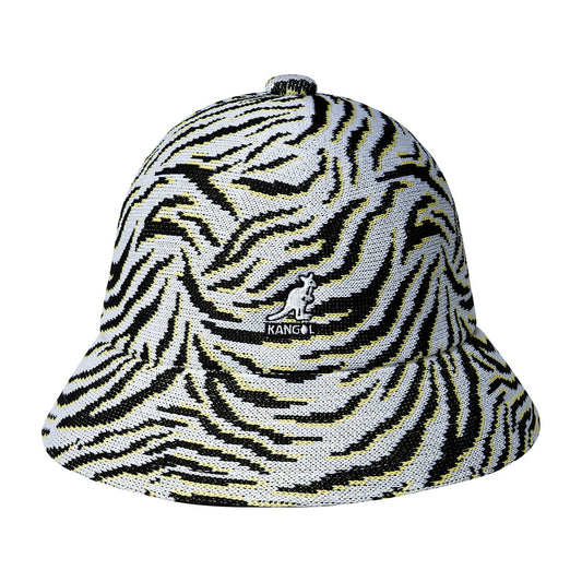 Chapeau Bob à Motif Zèbre Carnival Casual noir-blanc KANGOL