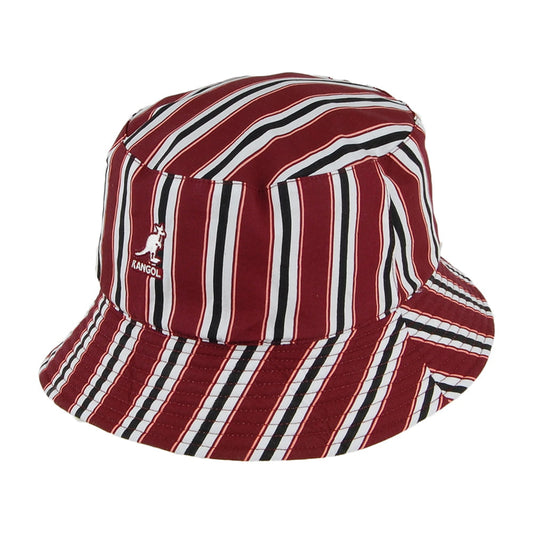 Chapeau Bob Réversible à Motif Double mélange de bordeaux KANGOL