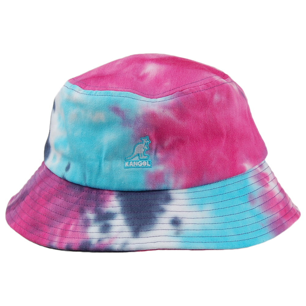 Chapeau Bob Tie Dye bleu-rose KANGOL