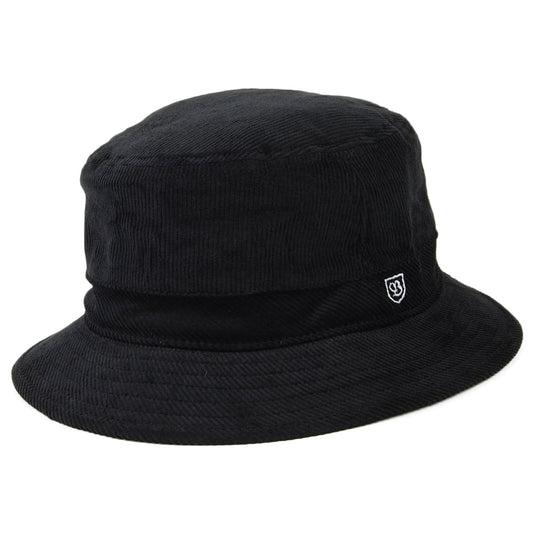 Chapeau Bob en Velours Côtelé B-Shield noir BRIXTON
