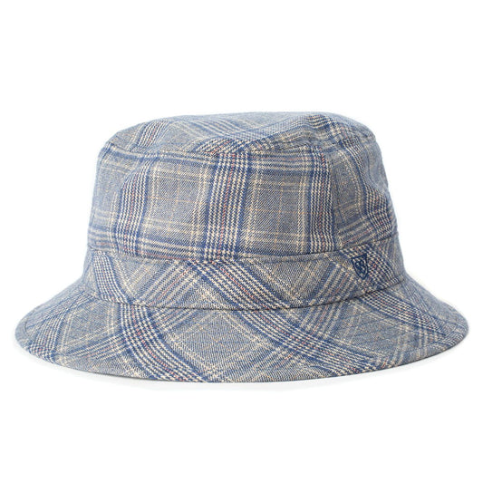 Chapeau Bob à Carreaux B-Shield gris-bleu BRIXTON