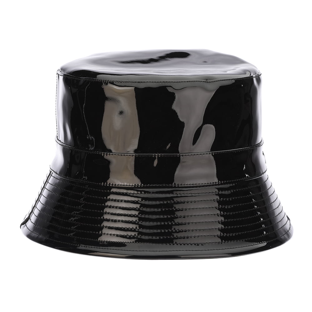 Chapeau Bob de Pluie en Simili-Cuir noir SCALA