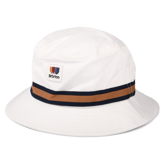 Chapeau Bob en Coton Sergé Pliable Alton blanc cassé BRIXTON