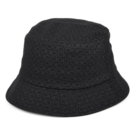 Chapeau Bob en Coton Mono Blend noir CALVIN KLEIN