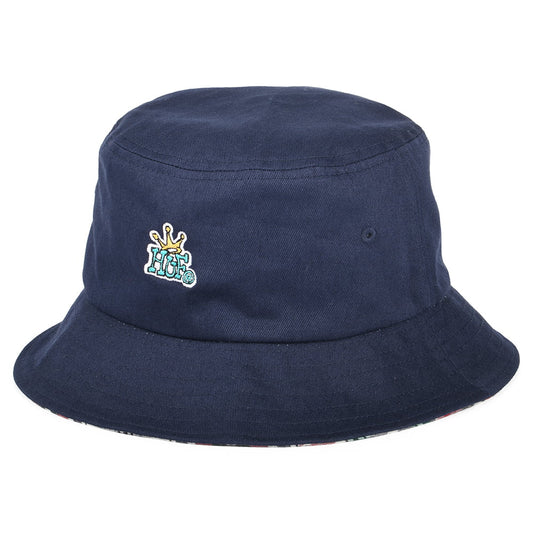 Chapeau Bob en Coton Réversible Crown bleu marine HUF
