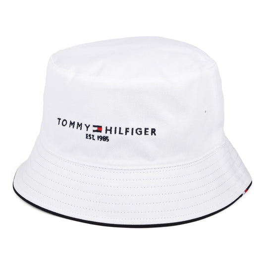 Chapeau Bob Réversible TH Established blanc TOMMY HILFIGER