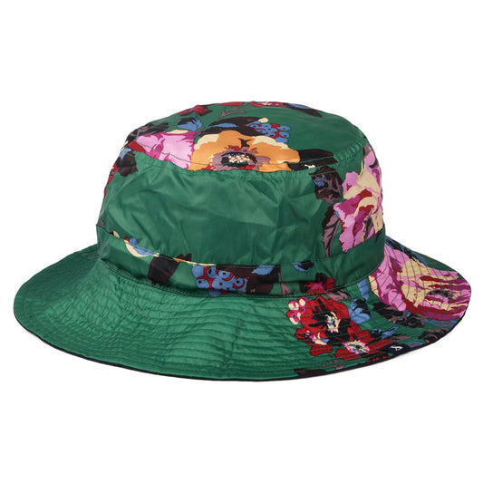 Chapeau de Pluie Réversible Floral Milport vert JOULES