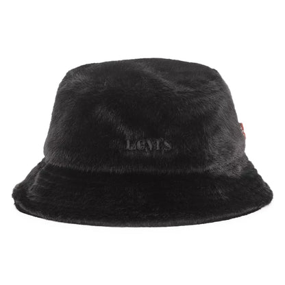 Chapeau Bob Femme en Fausse Fourrure Cozy noir LEVI'S