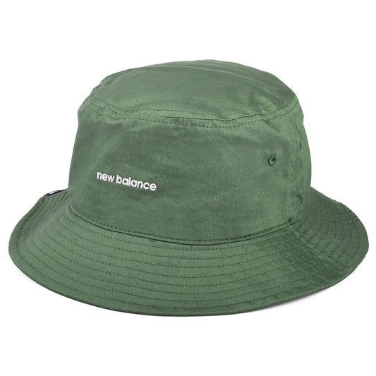 Chapeau Bob en Coton Sergé olive NEW BALANCE