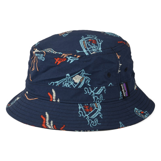 Chapeau Bob Wavefarer bleu-multi PATAGONIA
