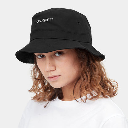 Chapeau Bob en Toile de Coton Script noir CARHARTT WIP