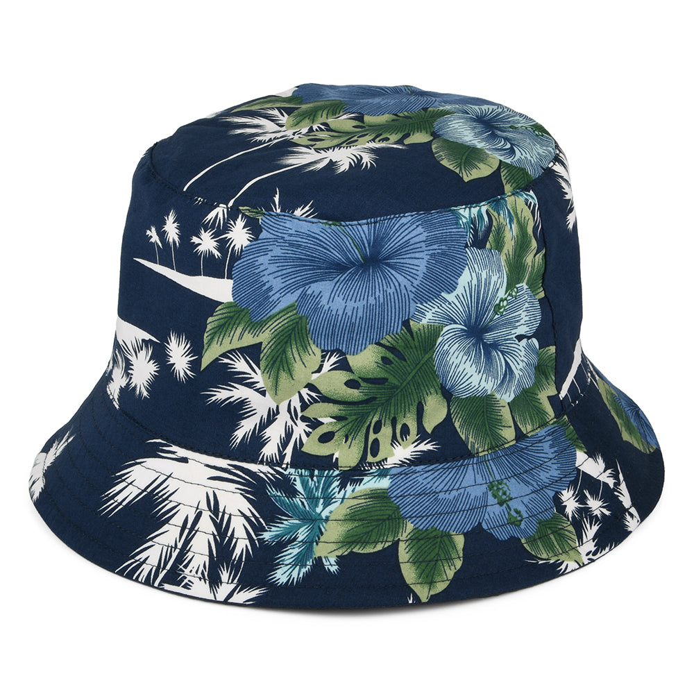 Chapeau Bob Réversible en Coton bleu marine FAILSWORTH