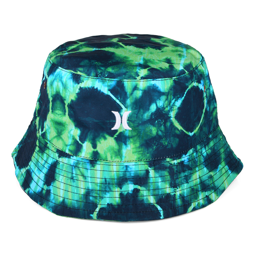 Chapeau Bob Tie Dye Small Logo bleu marine-vert HURLEY